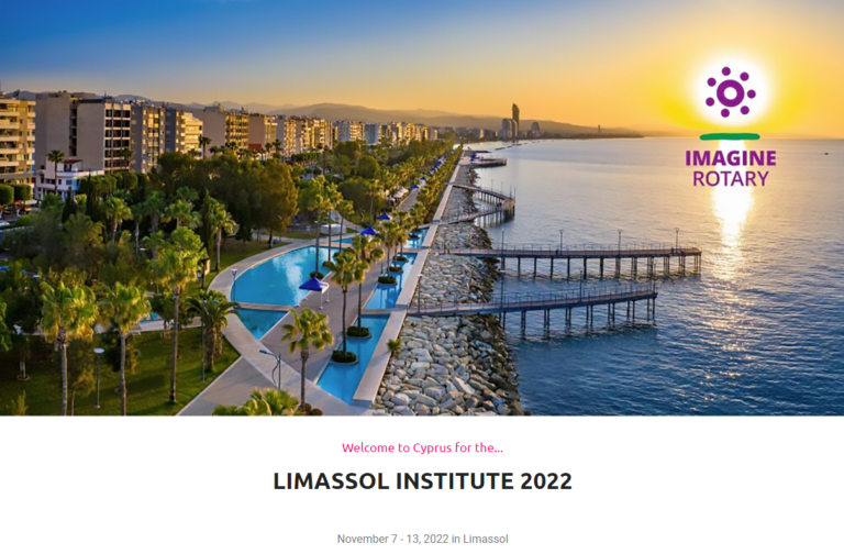 Rotary Institute Limassol – November 7-13, 2022