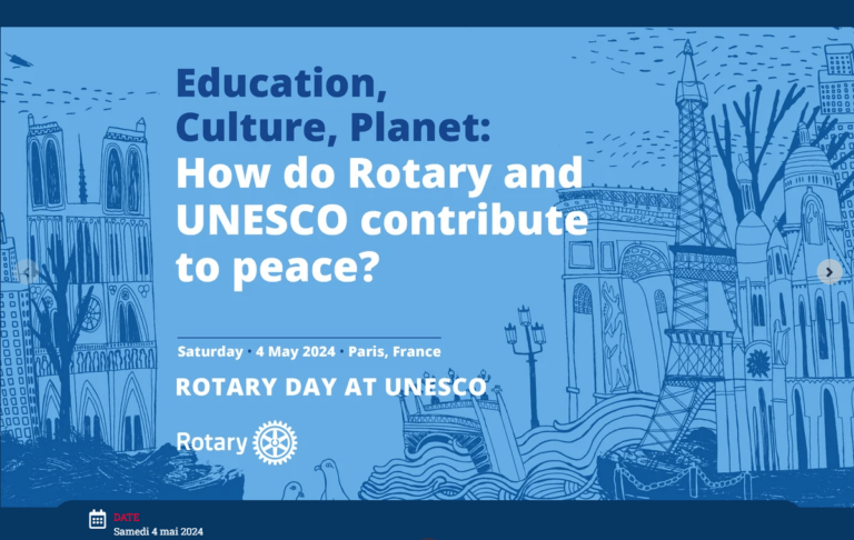 Rotary Day at UNESCO – Paris – 4 May 2024