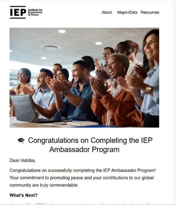 Building Peace Every Day: My Journey with IEP and Rotary - Screenshot 1