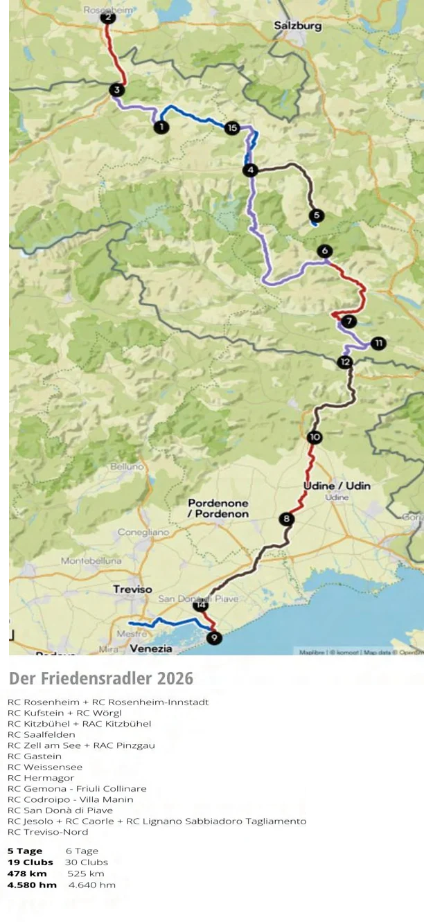 Friedensradler–Giro della Pace:Cycling cross borders for peace and hope - Screenshot 6